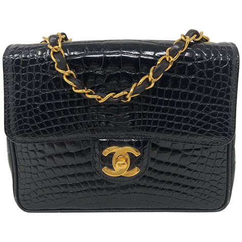 crocodile Chanel handbags